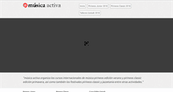 Desktop Screenshot of musicaactiva.com