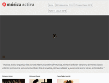 Tablet Screenshot of musicaactiva.com